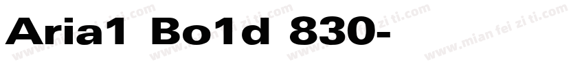 Aria1 Bo1d 830字体转换